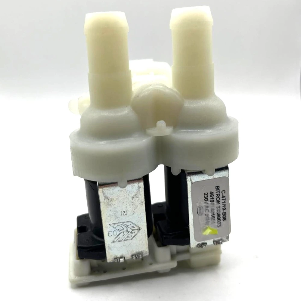 Electrovalva pentru Masina de Spalat Rufe, 2 cai, 180 grade filtru albastru.webp